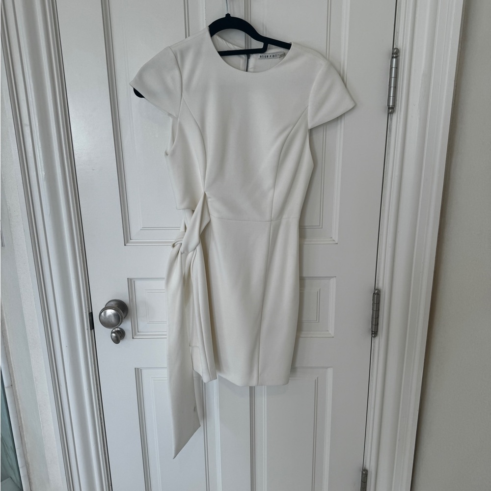 Alice + Olivia white dress
